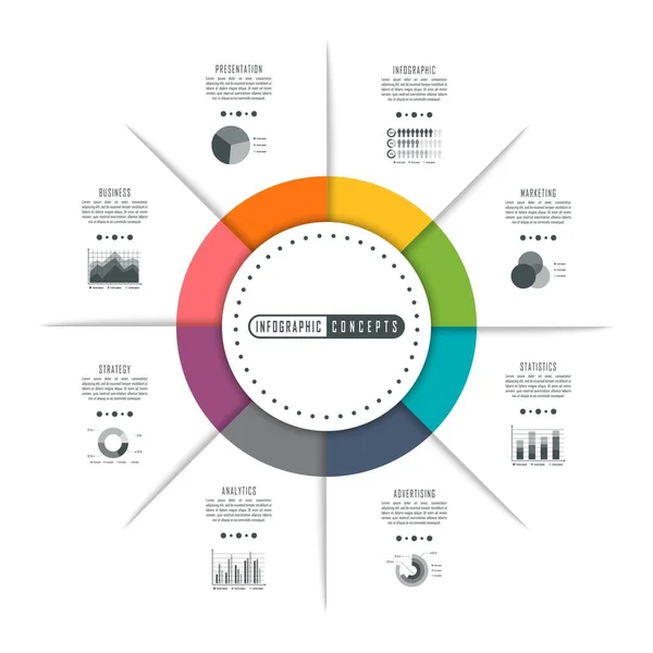 Infographic zaman çizelgesi şablonu grafik, diyagram, web tasarımı, sunum, reklamcılık ve tarih için kullanılabilir. Vektör bilgi gösterimi