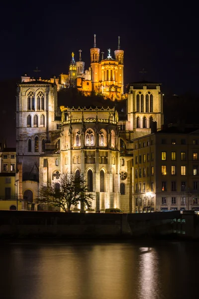 Сен-Жан-Батист собору та базиліки де Fourvier — стокове фото