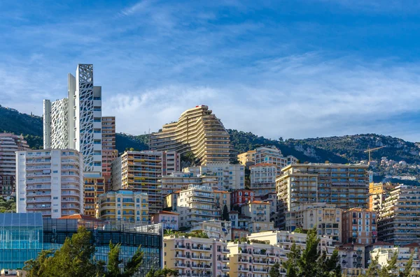 Olika former och färger av lägenheter i Monaco — Stockfoto