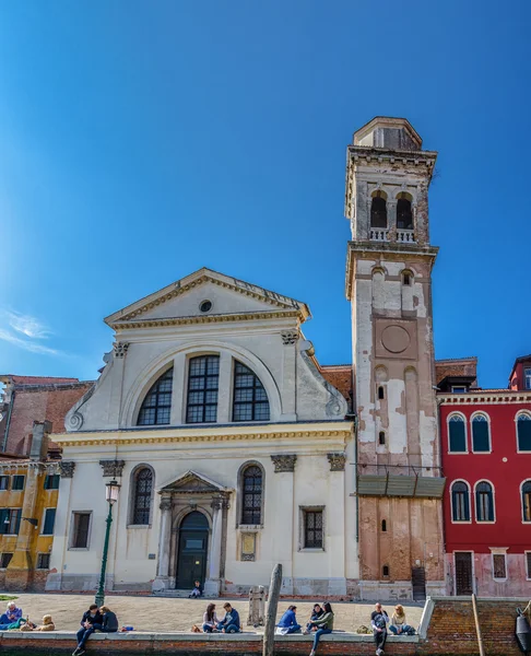 Architettura di Venezia casa e torre, Italia — Foto Stock