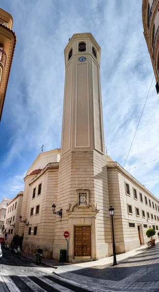 Vista panorámica de la iglesia capilla Parroquia Nuestra Señora de Gracia en Alicante, España — Foto de Stock