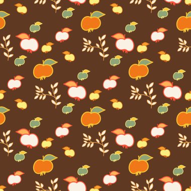 Dikişsiz desen tasarımı için. Elma