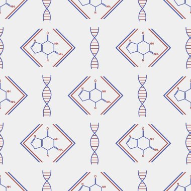 Dna ve formül tasarım adam için seamless modeli
