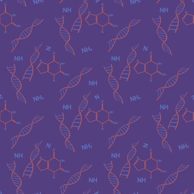 Dna ve formül tasarım adam için seamless modeli