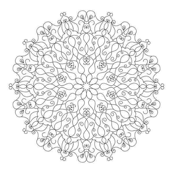 Mandala. Modelo de ornamento circular — Vetor de Stock