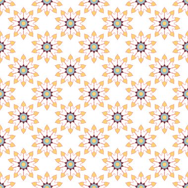 Seamless modeli. Soyut çiçek