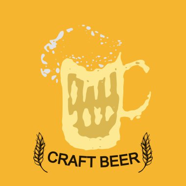 Bira bardağı. Eve bira demlenmiş.