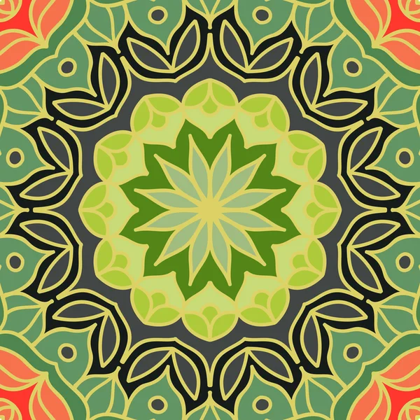 Barva Mandala. Vzorek pozadí — Stockový vektor