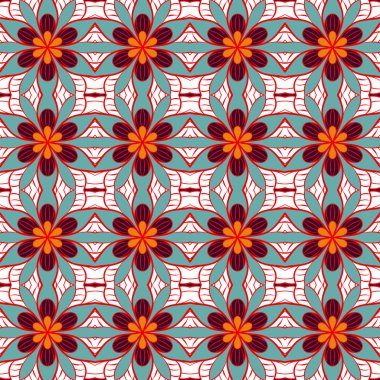 Seamless modeli. Soyut çiçek