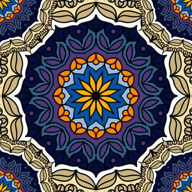 Renk Mandala. Örnek arka plan