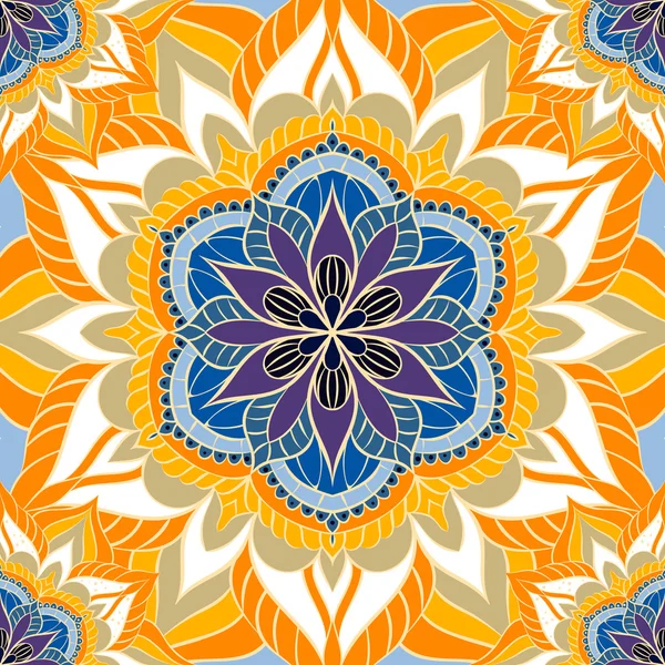 Mandala de color. Fondo de la muestra — Archivo Imágenes Vectoriales