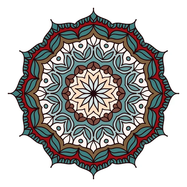 Mandala couleur. Exemple de contexte — Image vectorielle