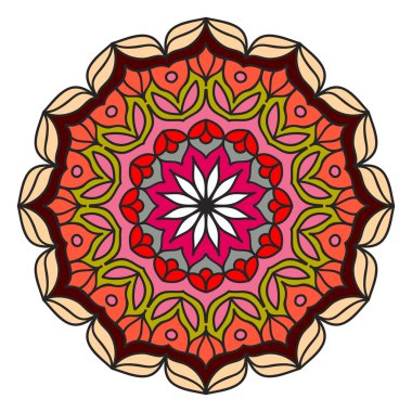 Renk Mandala. Örnek arka plan