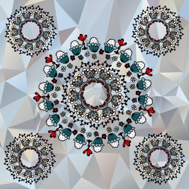 Dikişsiz çiçek desen tasarım