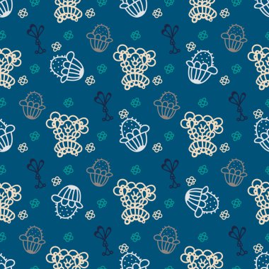 Patchwork için seamless çiçek modeli