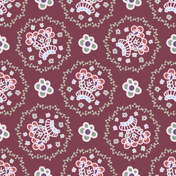 Motif floral sans couture pour la conception — Image vectorielle