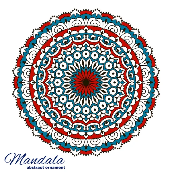 Mandala couleur. Exemple de contexte — Image vectorielle