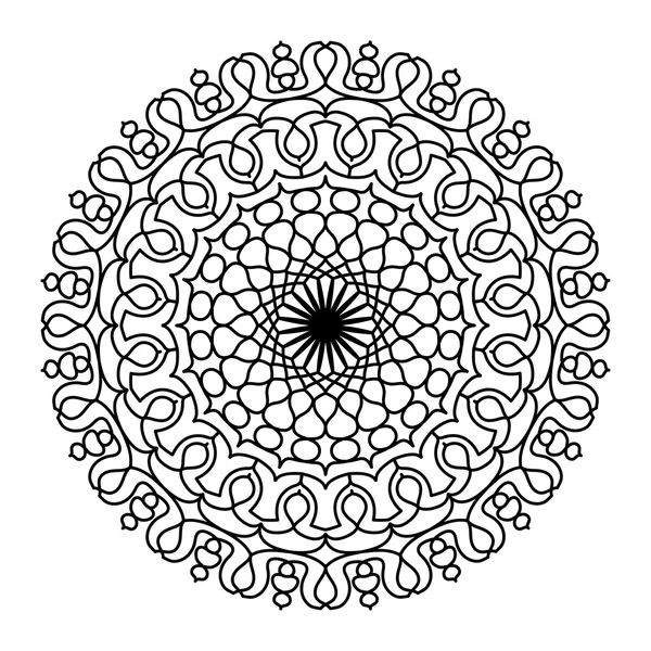 Mandala. Modelo de ornamento circular — Vetor de Stock