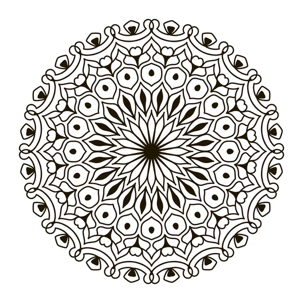 Мандали. Шаблон кругової Орнамент — стоковий вектор