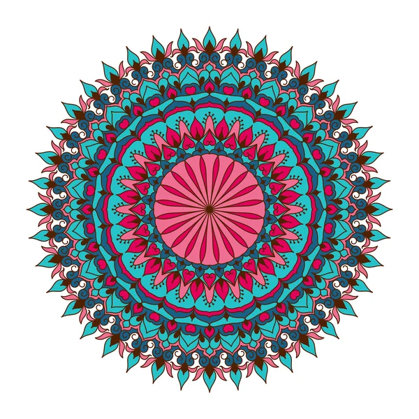 Mandala de color. Fondo de la muestra — Archivo Imágenes Vectoriales