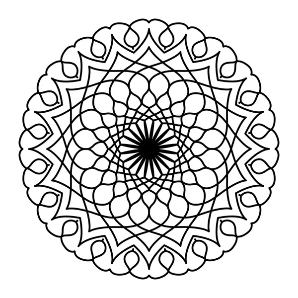 Мандали. Шаблон кругової Орнамент — стоковий вектор