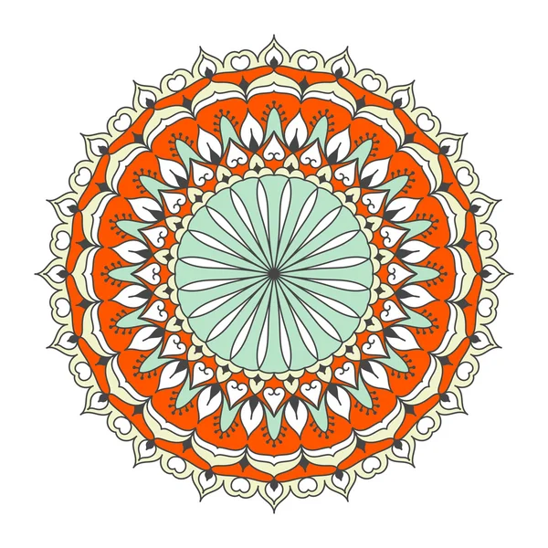 Kleur de Mandala. Monster achtergrond — Stockvector