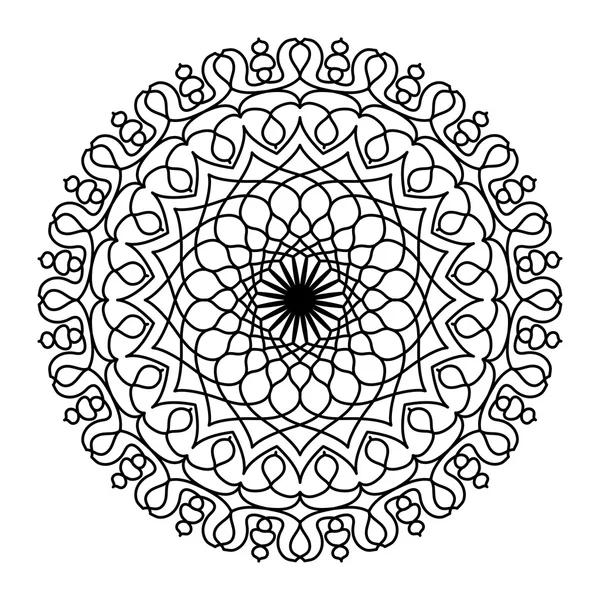 Mandala. Modelo de ornamento circular — Vetor de Stock