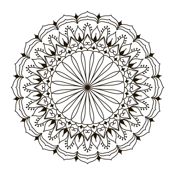 Mandala. Modelo de ornamento circular — Vetor de Stock