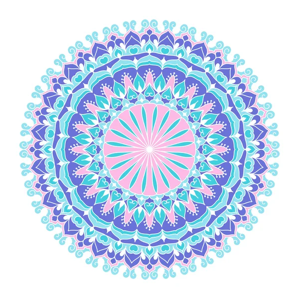 Mandala de color. Fondo de la muestra — Archivo Imágenes Vectoriales