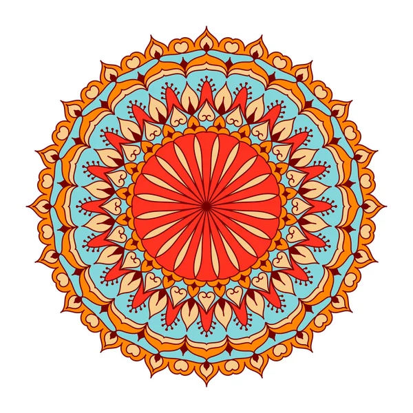 Mandala de color. Fondo de la muestra — Archivo Imágenes Vectoriales