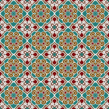 Patchwork için seamless çiçek modeli