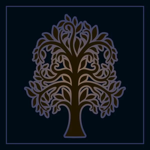 Tree logotyp mall — Stock vektor