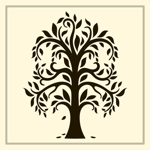 Шаблон логотипа дерева — стоковый вектор