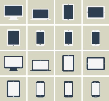 düz stil duyarlı webdesign