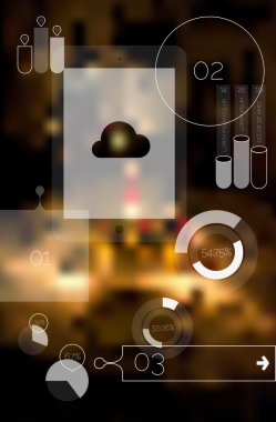 düz tasarım infographics şablonu