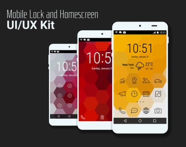 Mobil UI smartphone mockup