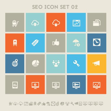 SEO Icons set. 