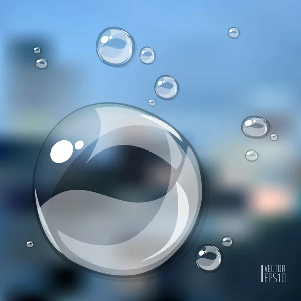 Gotas de agua abstractas — Vector de stock