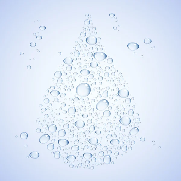 Abstrakcyjne krople wody — Wektor stockowy