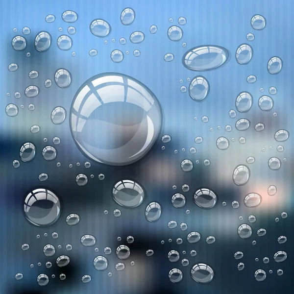 Gotas de agua abstractas — Archivo Imágenes Vectoriales