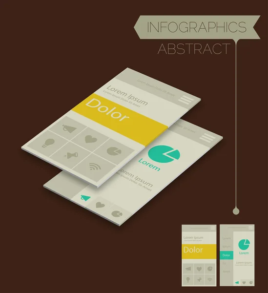 Infographie isométrique 3d — Image vectorielle