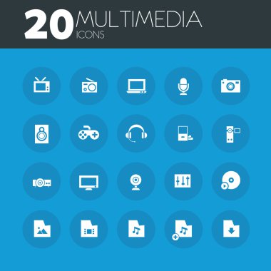 Multimedia Icons set