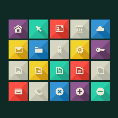 Modern web icons clipart