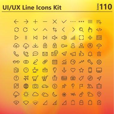 çizgi Icons set