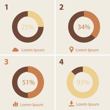 Infographics kalıp toplama