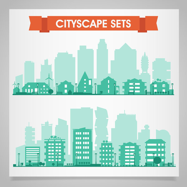 Городское силуэт
