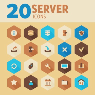 Sunucu Icons set