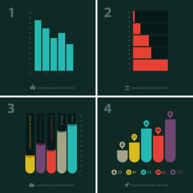 Infographics kalıp toplama