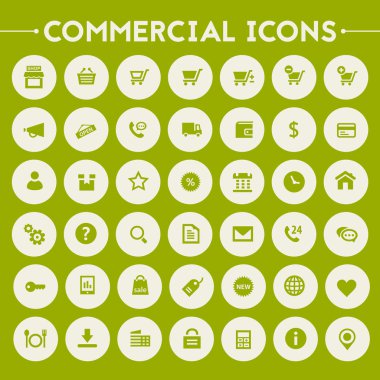 Ticari Icons set