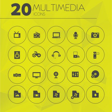 Multimedia Icons set